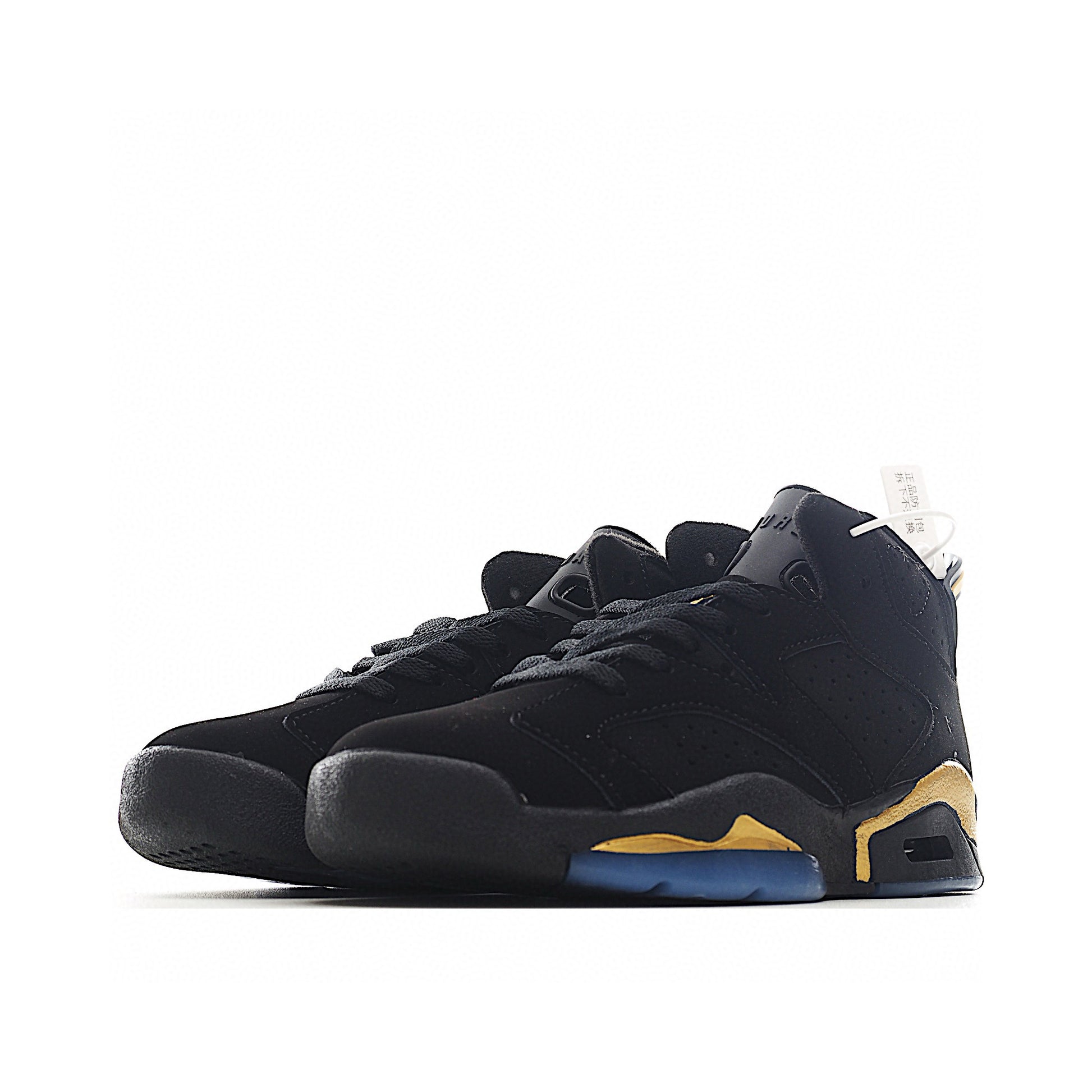 Joe 6 Air Cushion Basketball Shoes for Kids" black, gold"