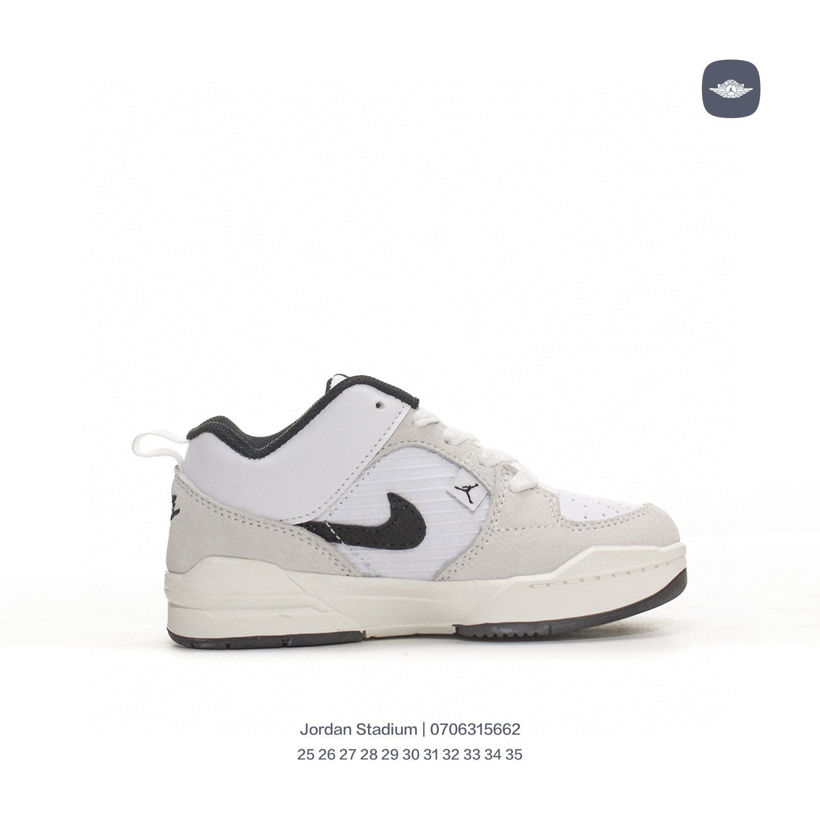 Jordan Stadium sneakers for kid" white, light gray"