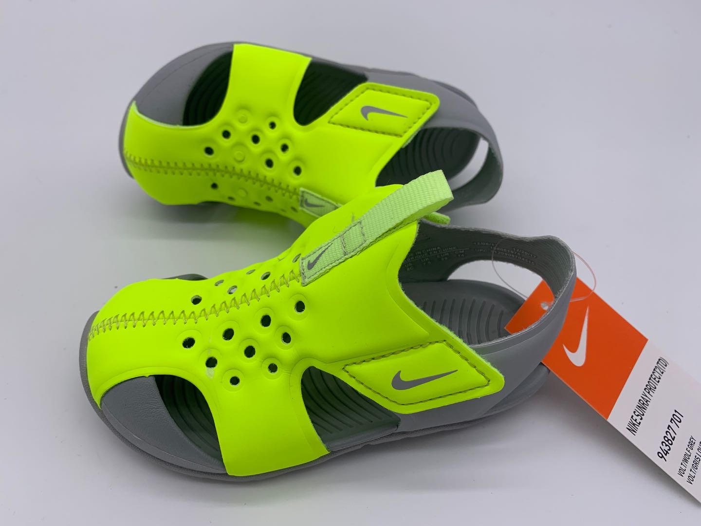 Nike Crocs " lime green, gray"