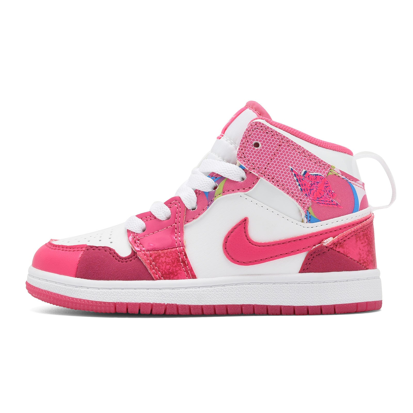 AJ-127" white, pink"
