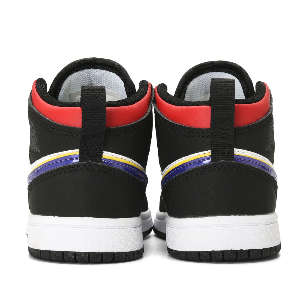 AJ-112" black, white, blue"