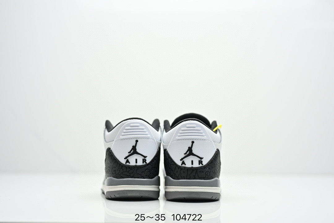 Joe 3" white, black"
