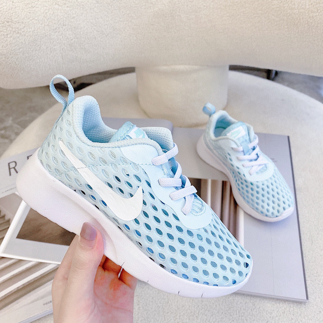London Large Net Elastic Band Slip" light blue"