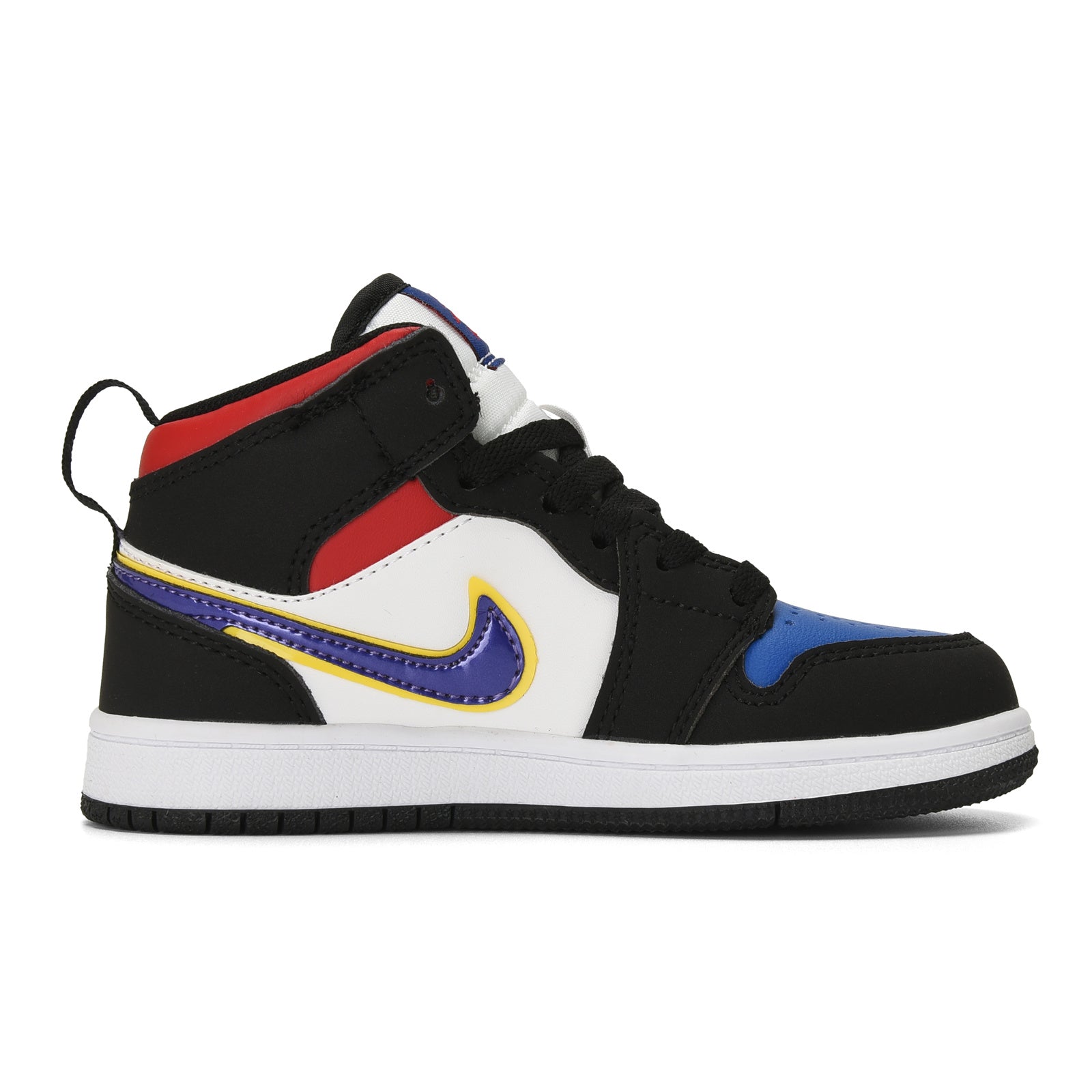 AJ-112" black, white, blue"