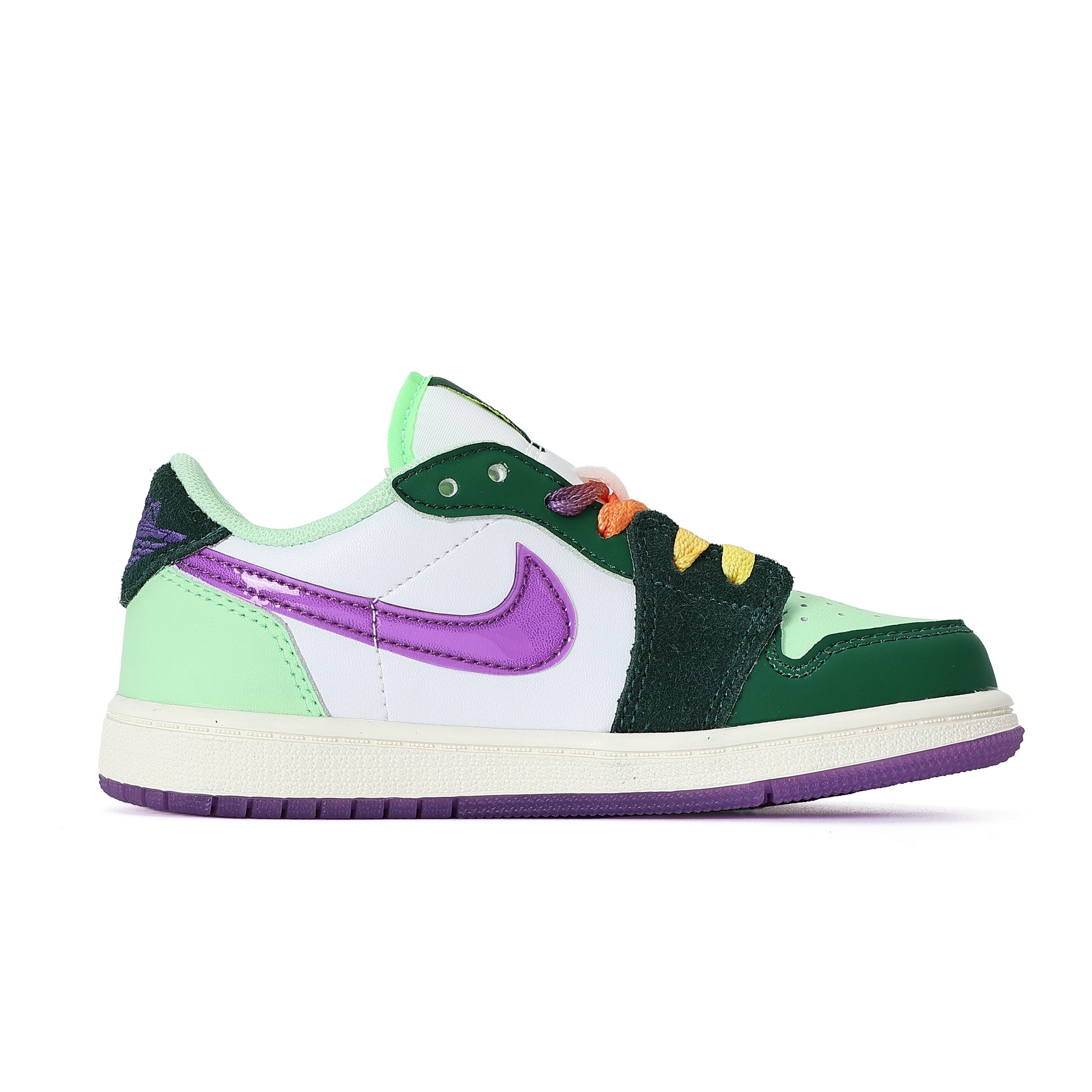 Joe 1 Low Top" white, green, purple"