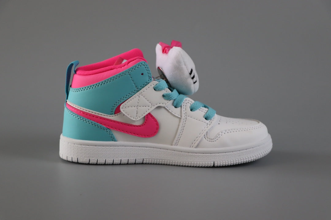 AJ-89 " white, light blue, hot pink"