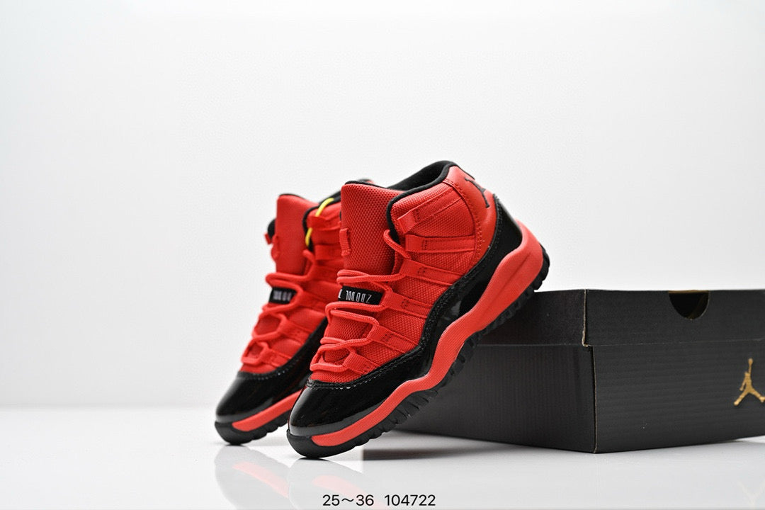 Joe 11 high-top high-quality children's shoes" basketball" red"