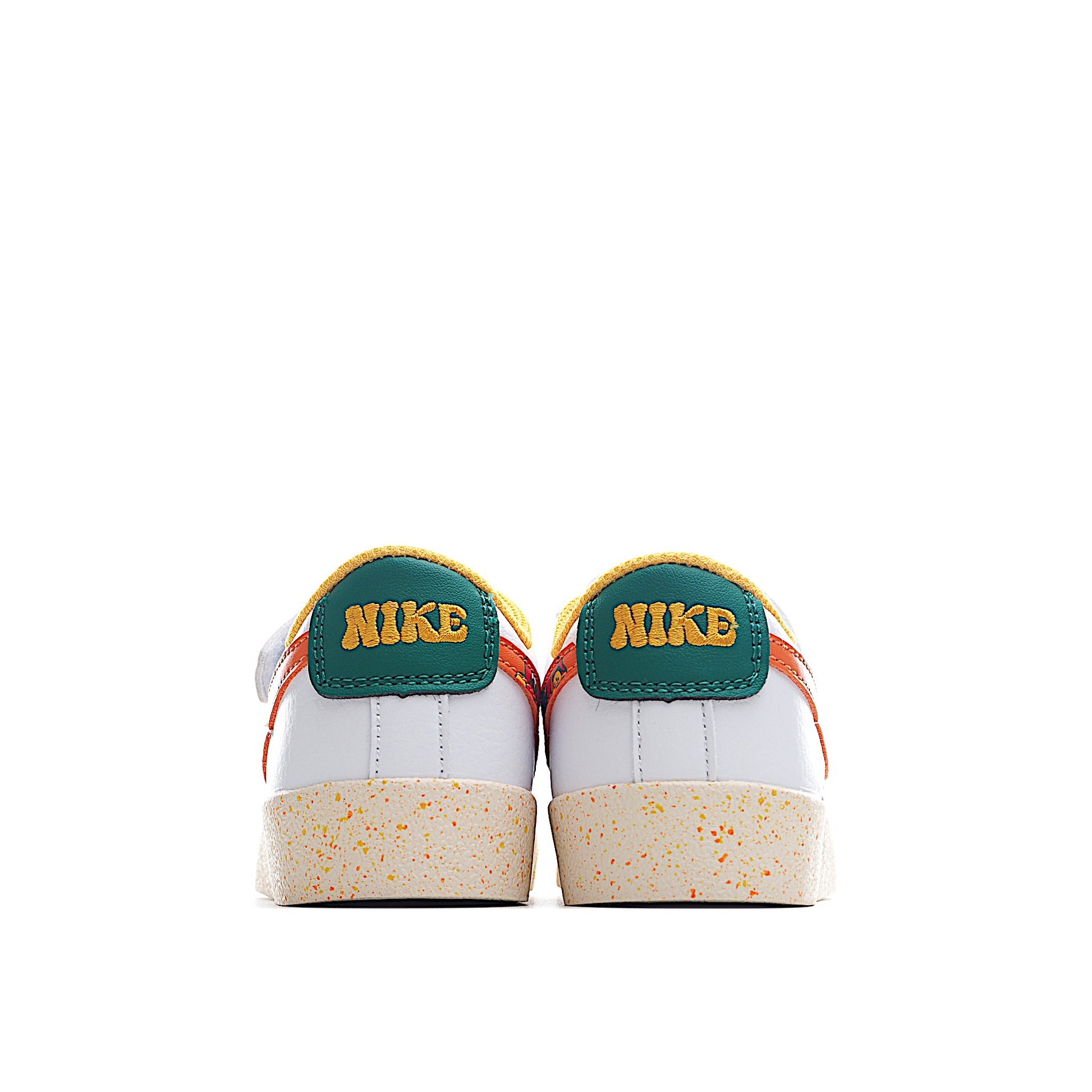Trail Blazers Velcro Low-Top Kids Sneakers" white, orange"