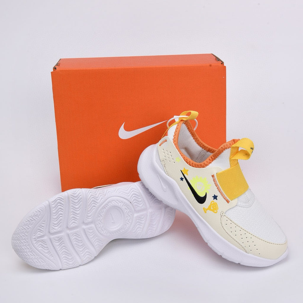 Nike slip-on running shoes" off white, Yellow ,& orange"