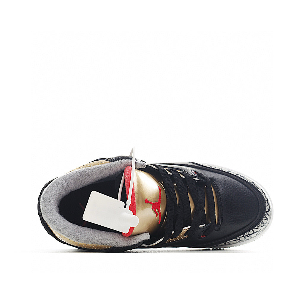 Joe 3 air cushion bottom children's shoes" black, gold"