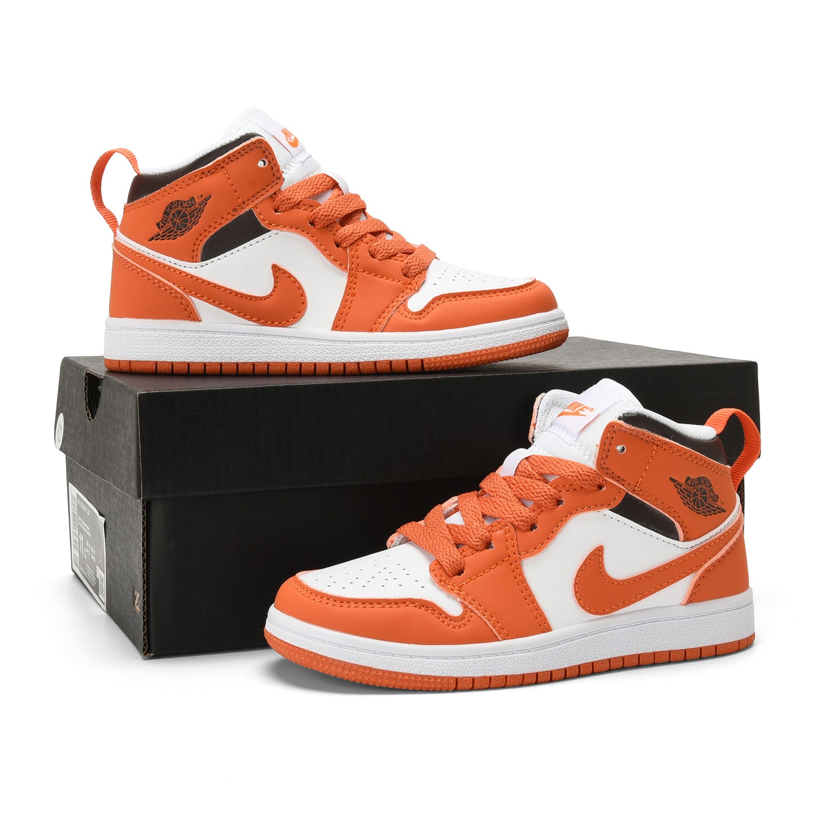 AJ-112" white, orange"