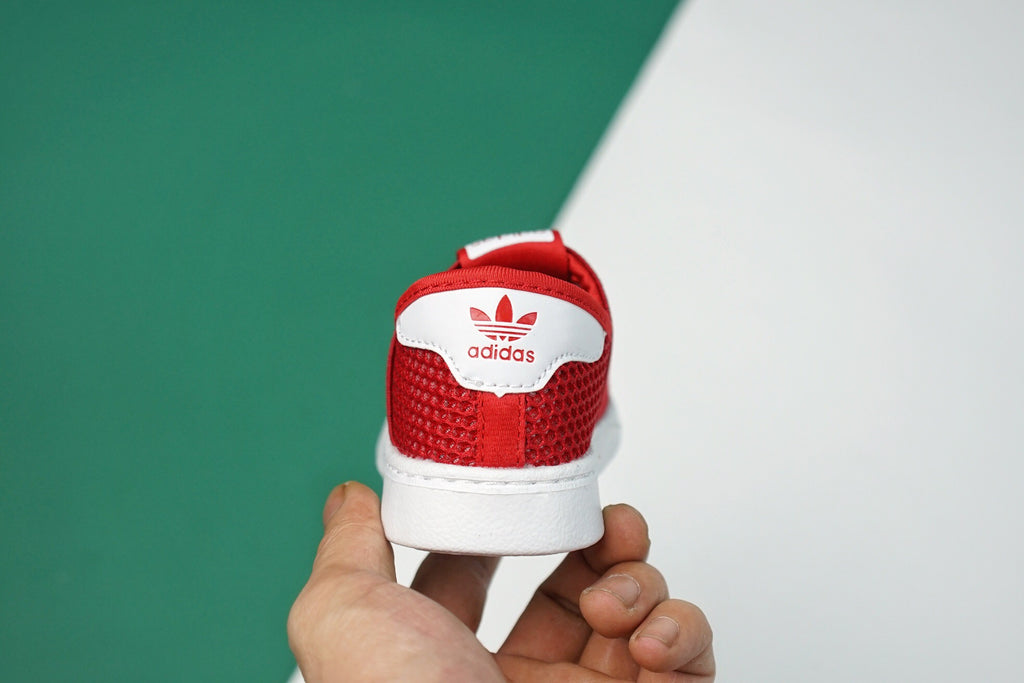 AD one-step soft shell mesh bandage shoes" red"