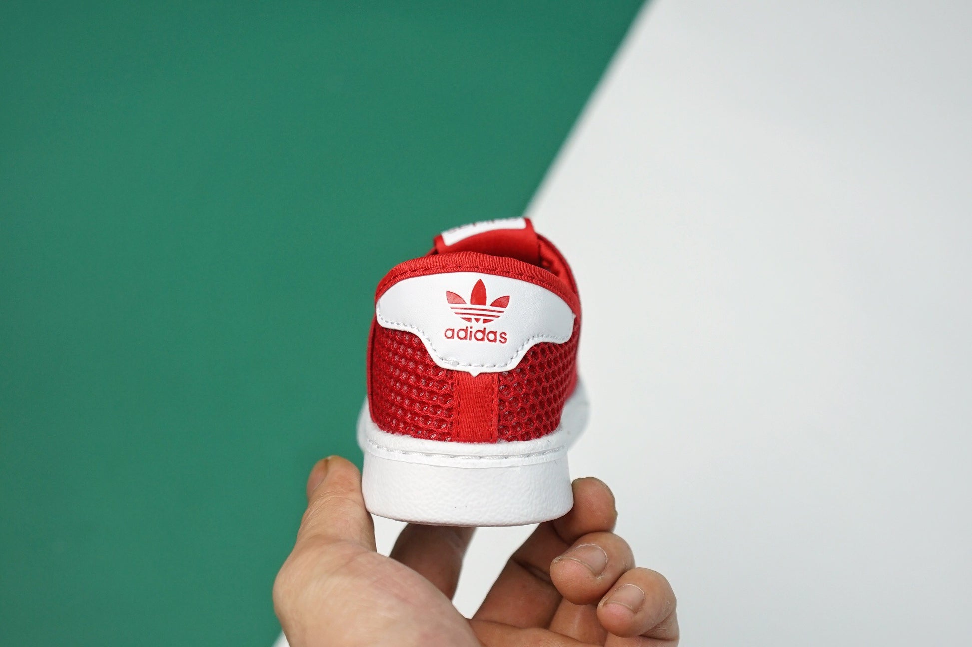 AD one-step soft shell mesh bandage shoes" red"