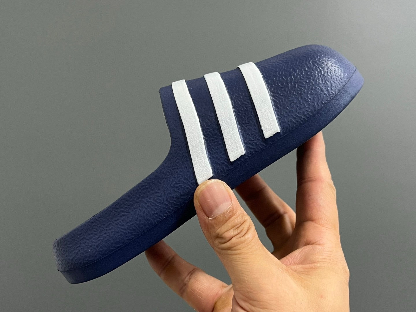A's new style children's slippers with closed toe cap" Navy"