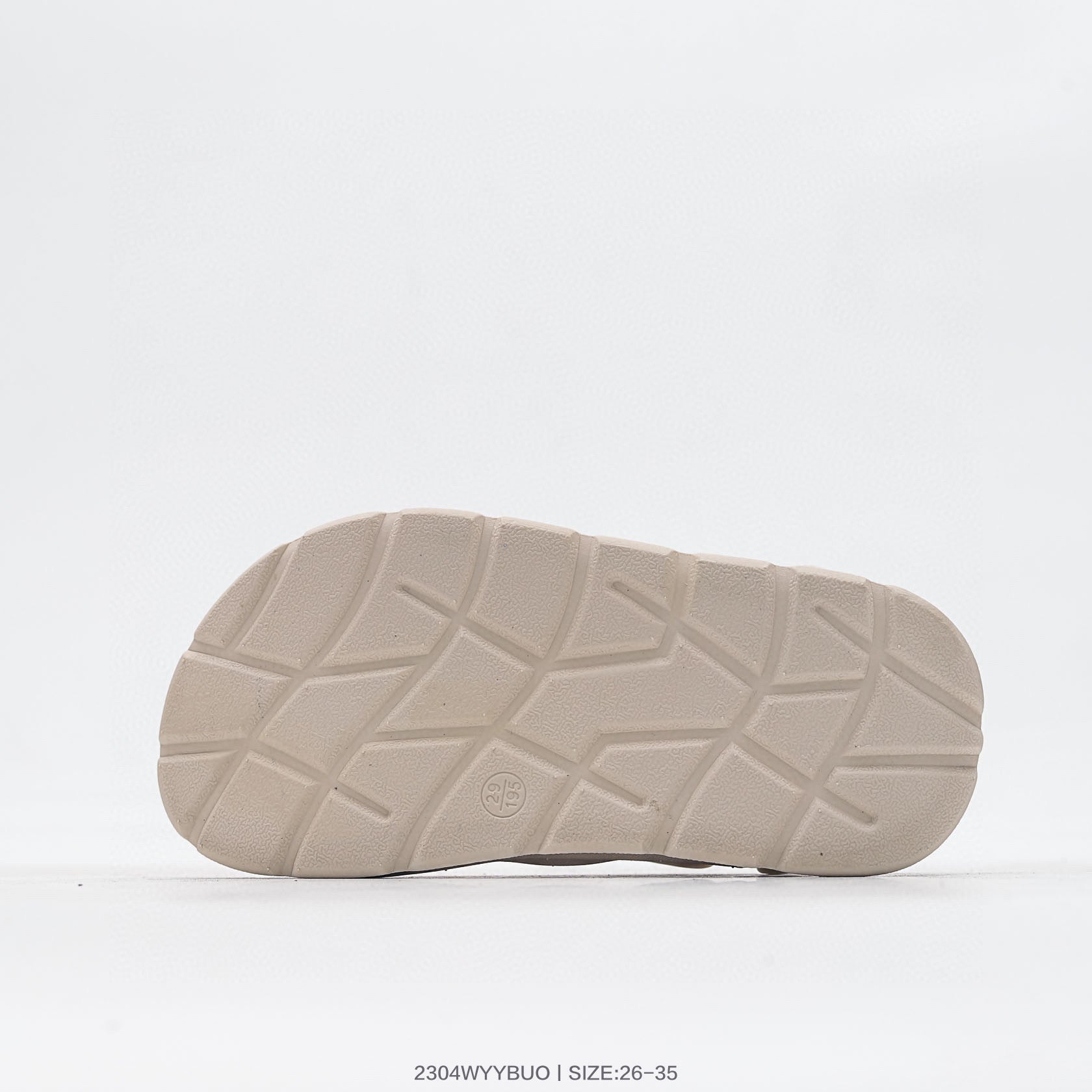 Adidas three-bar Velcro outdoor sandals" beige"