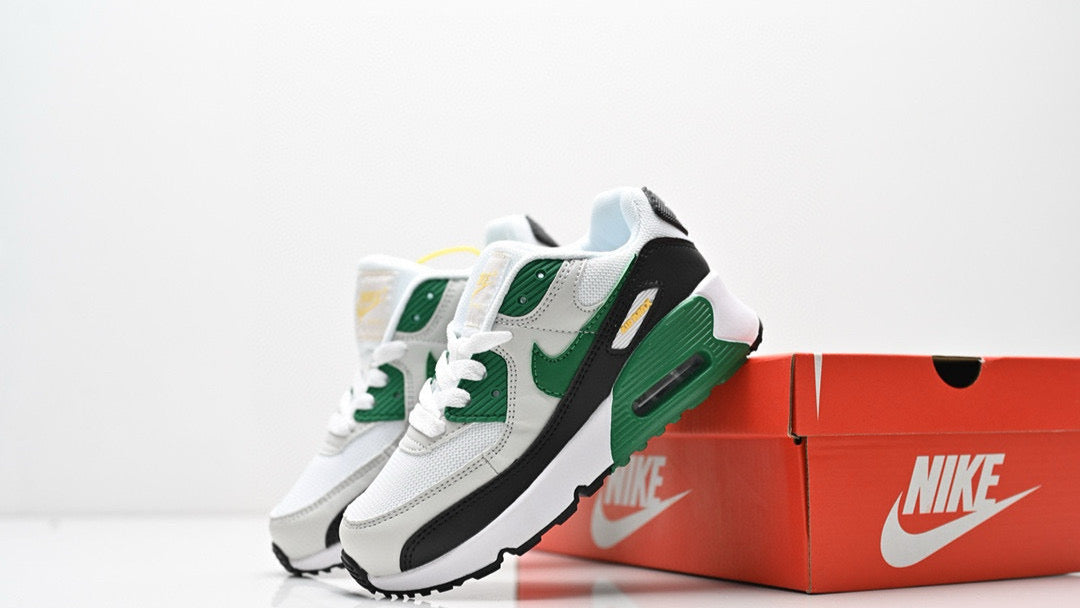 Cushion Children's Shoes " White, & green"