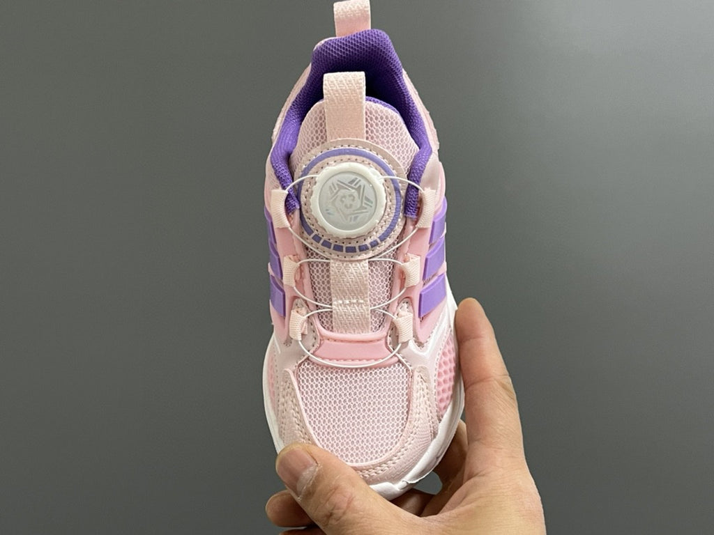 Trefoil rotating button children's shoes " pink, purple"