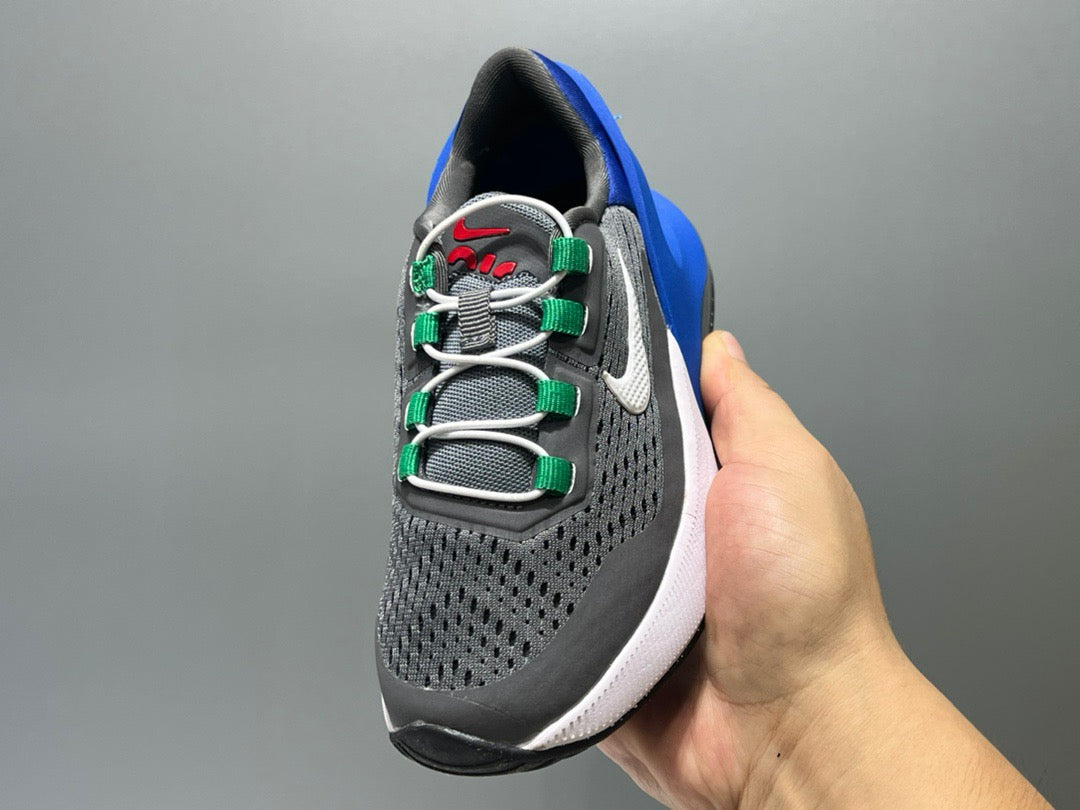 Nike 270 third generation elastic band air cushion children's shoes" gray, blue"