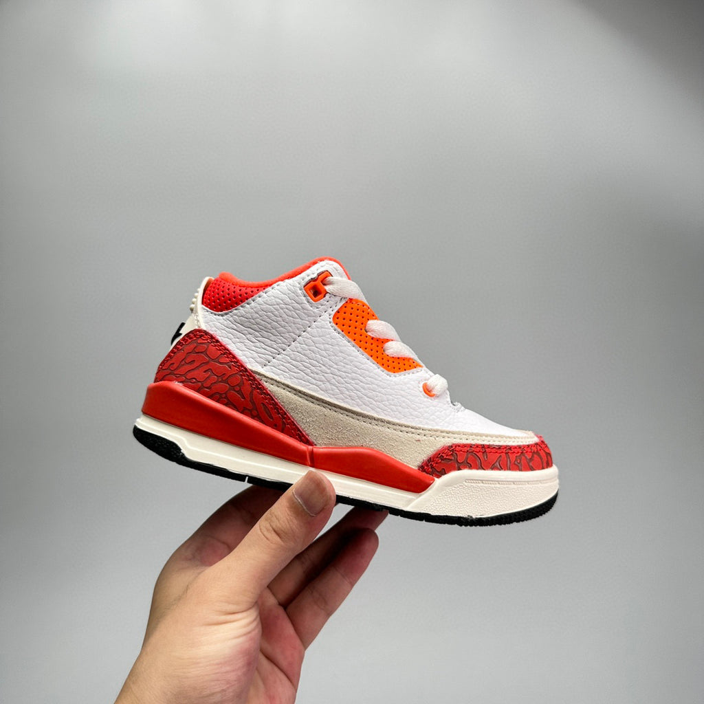 Jordan 3 children's shoes" white, red"