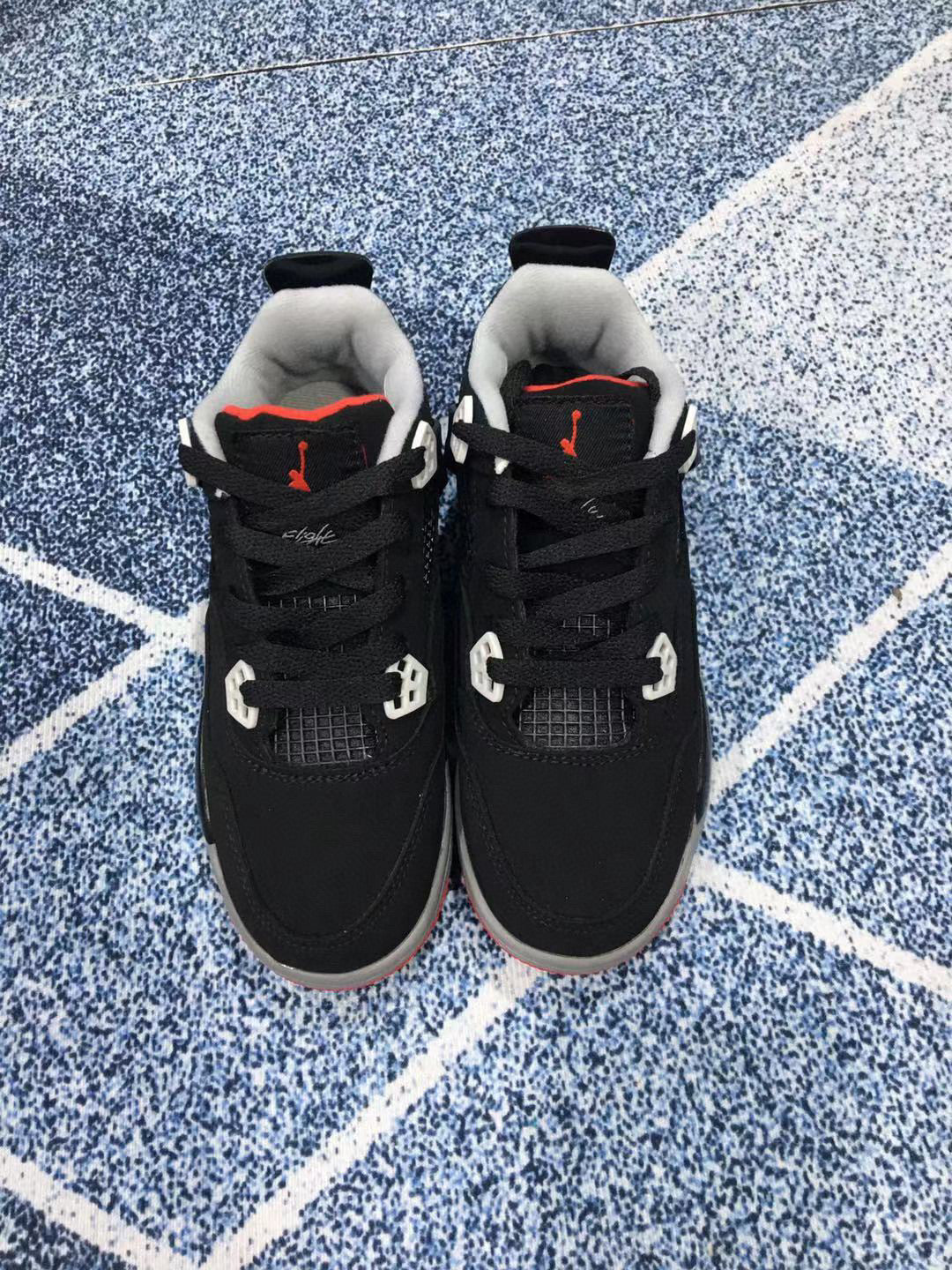 Jordan 4 children's sports shoes" black"
