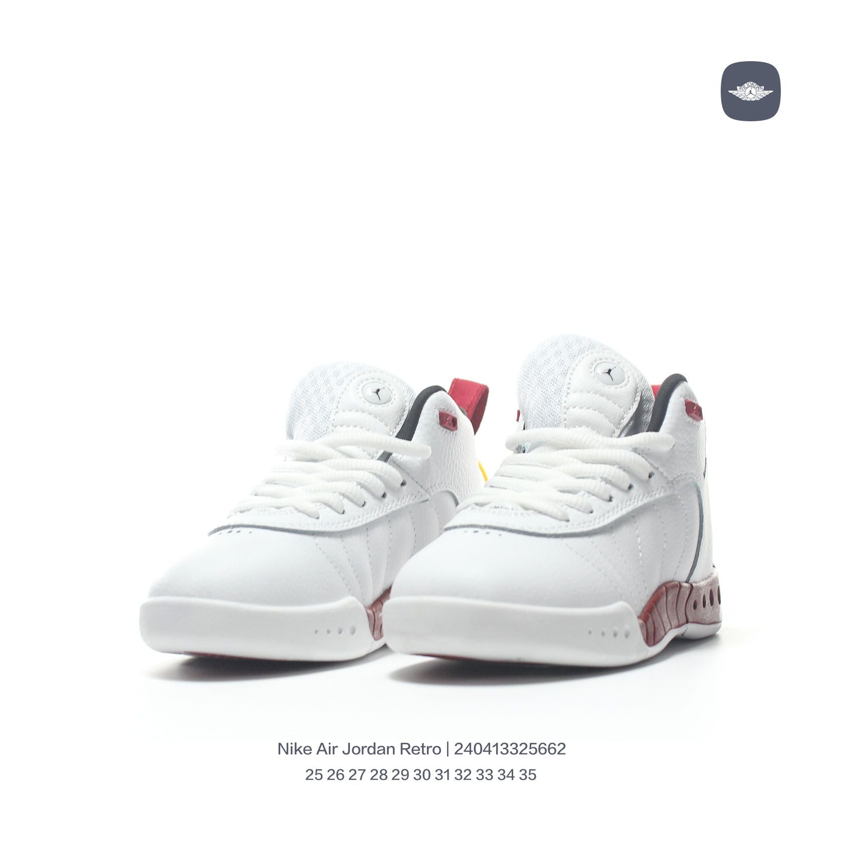 Jordan Retro-combat basketball shoes " white, brown"