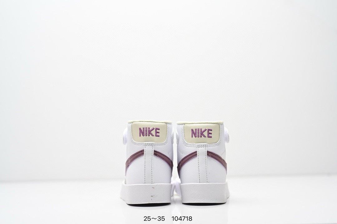 Nike Trail Blazers High-Top Velcro Kids Shoes" white"
