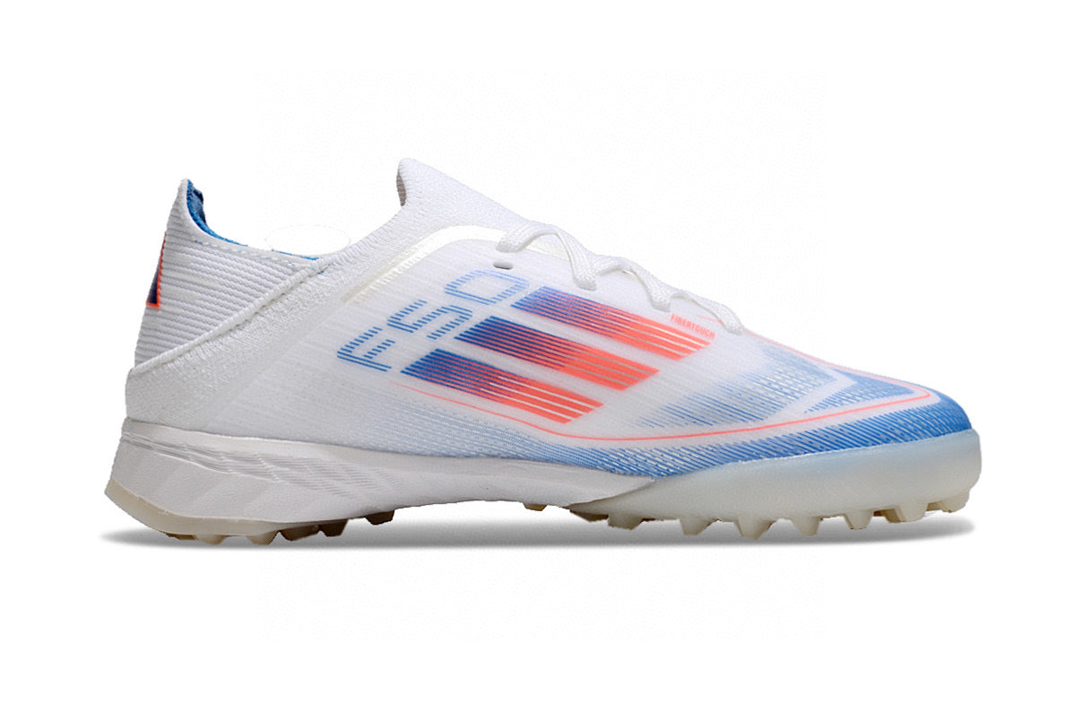 Adidas F50 knitted waterproof football shoes" white"