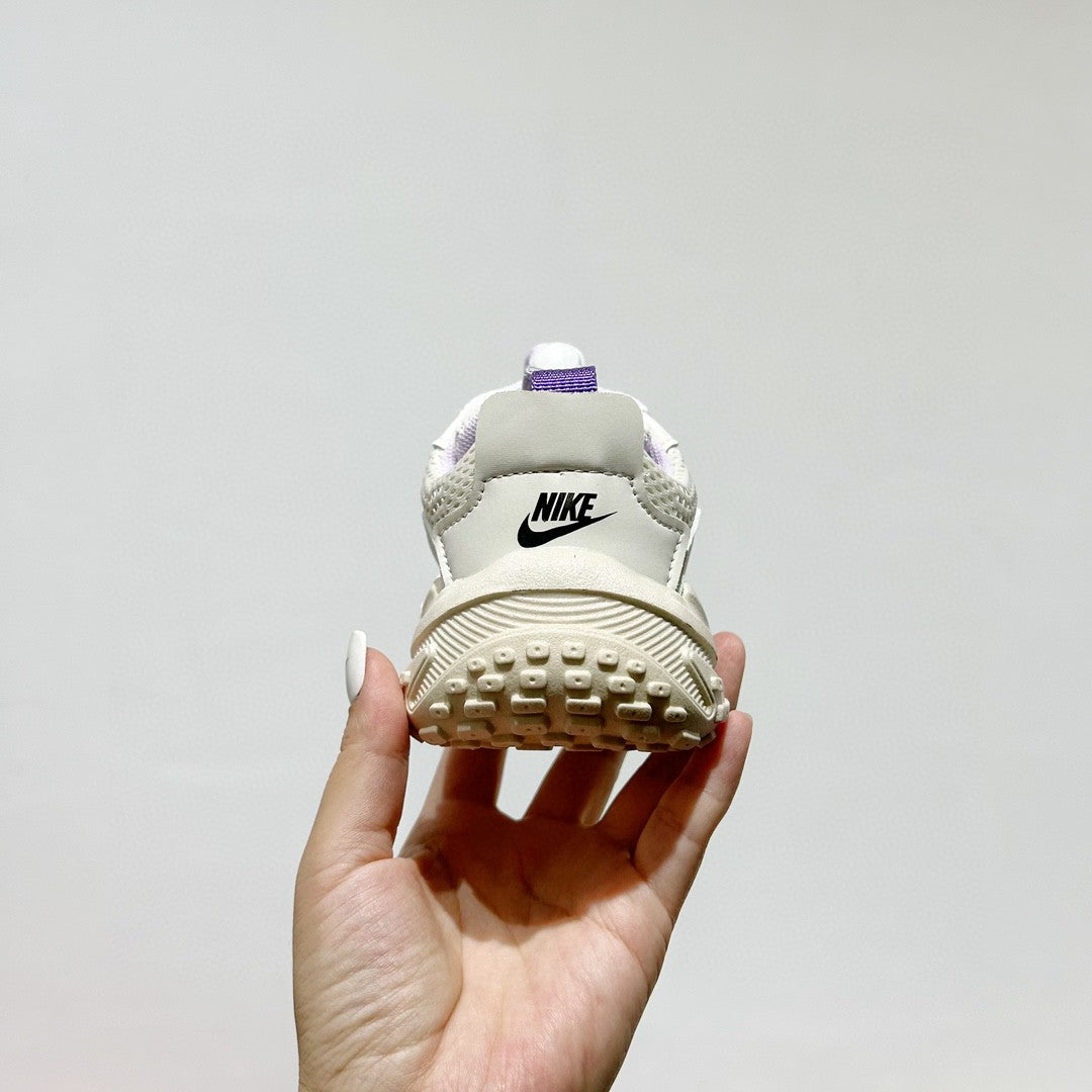 NK mesh drawstring children's tire shoes "cream, Beige, light purple"