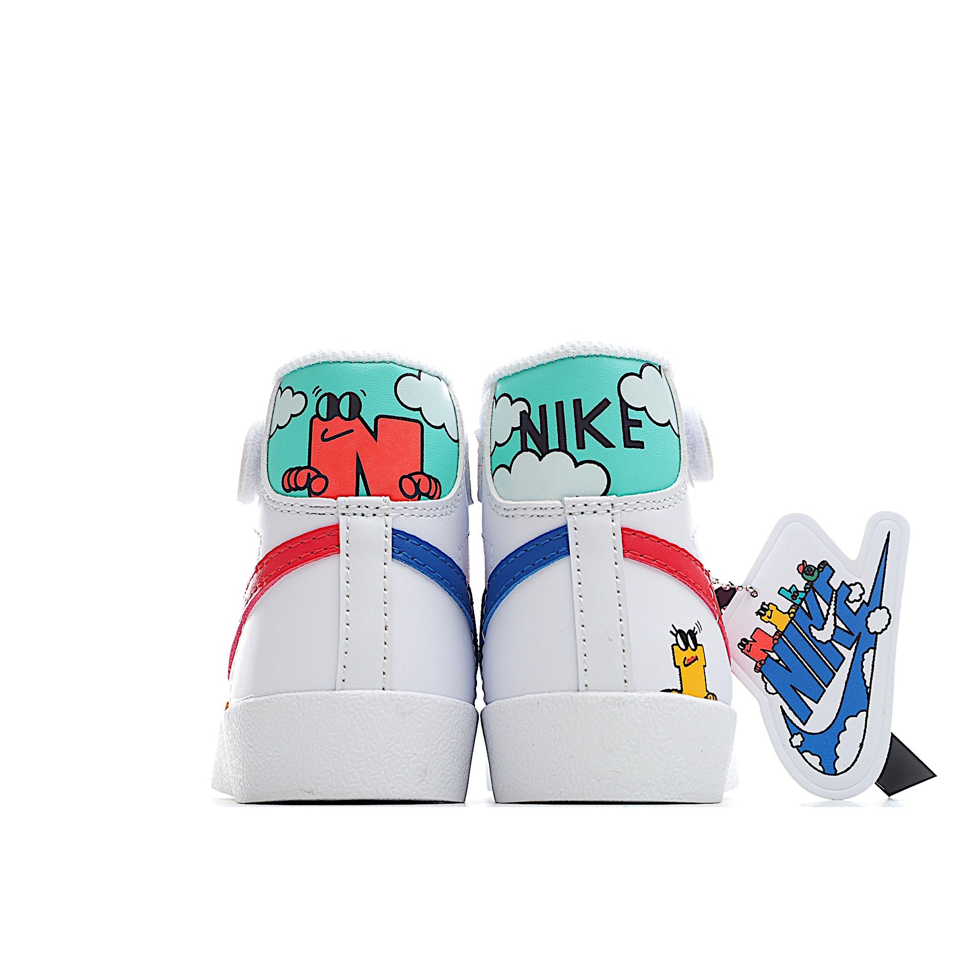 Trail Blazers high-top single dunk" white, red"