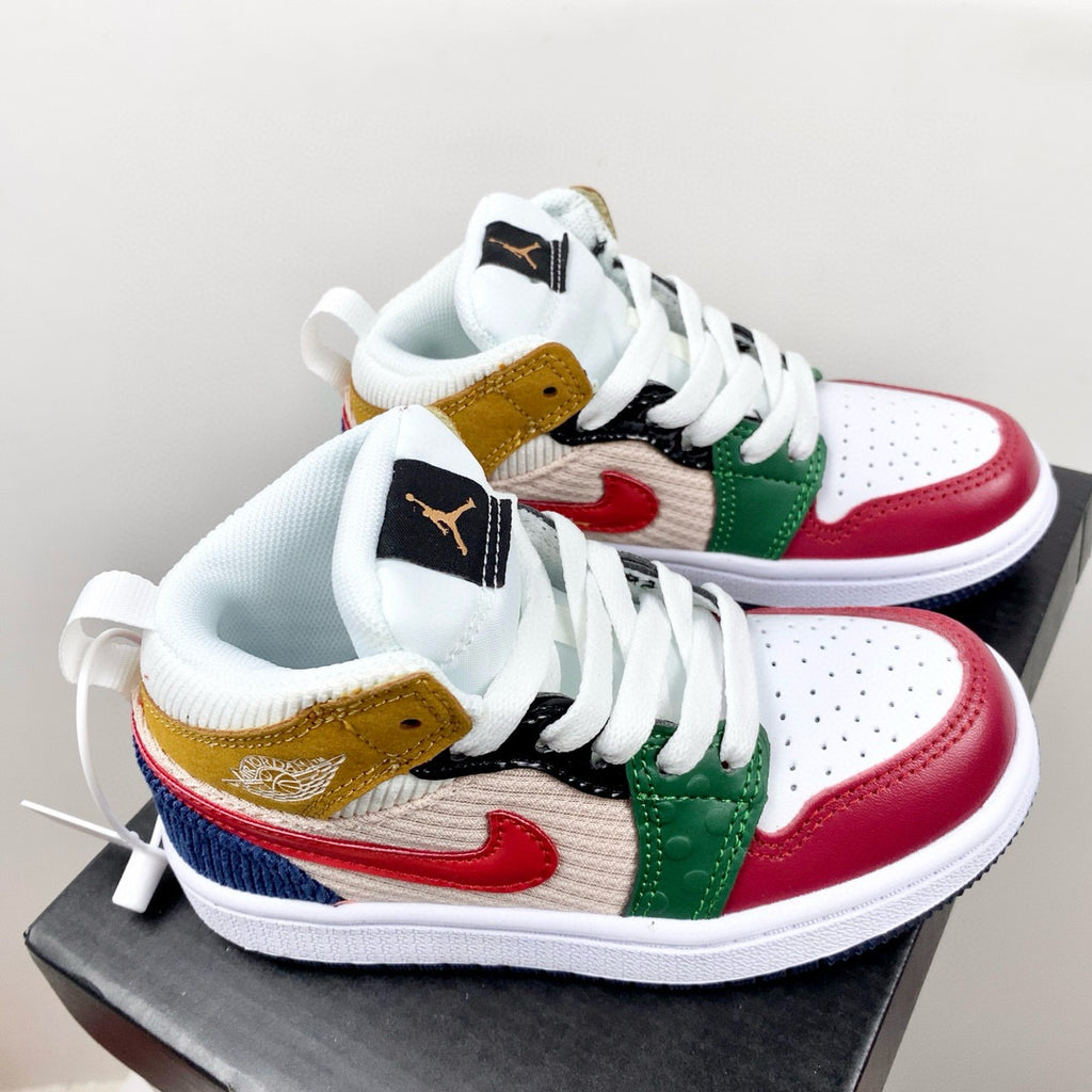 Joe 1 new color children's shoes" white, green, red"