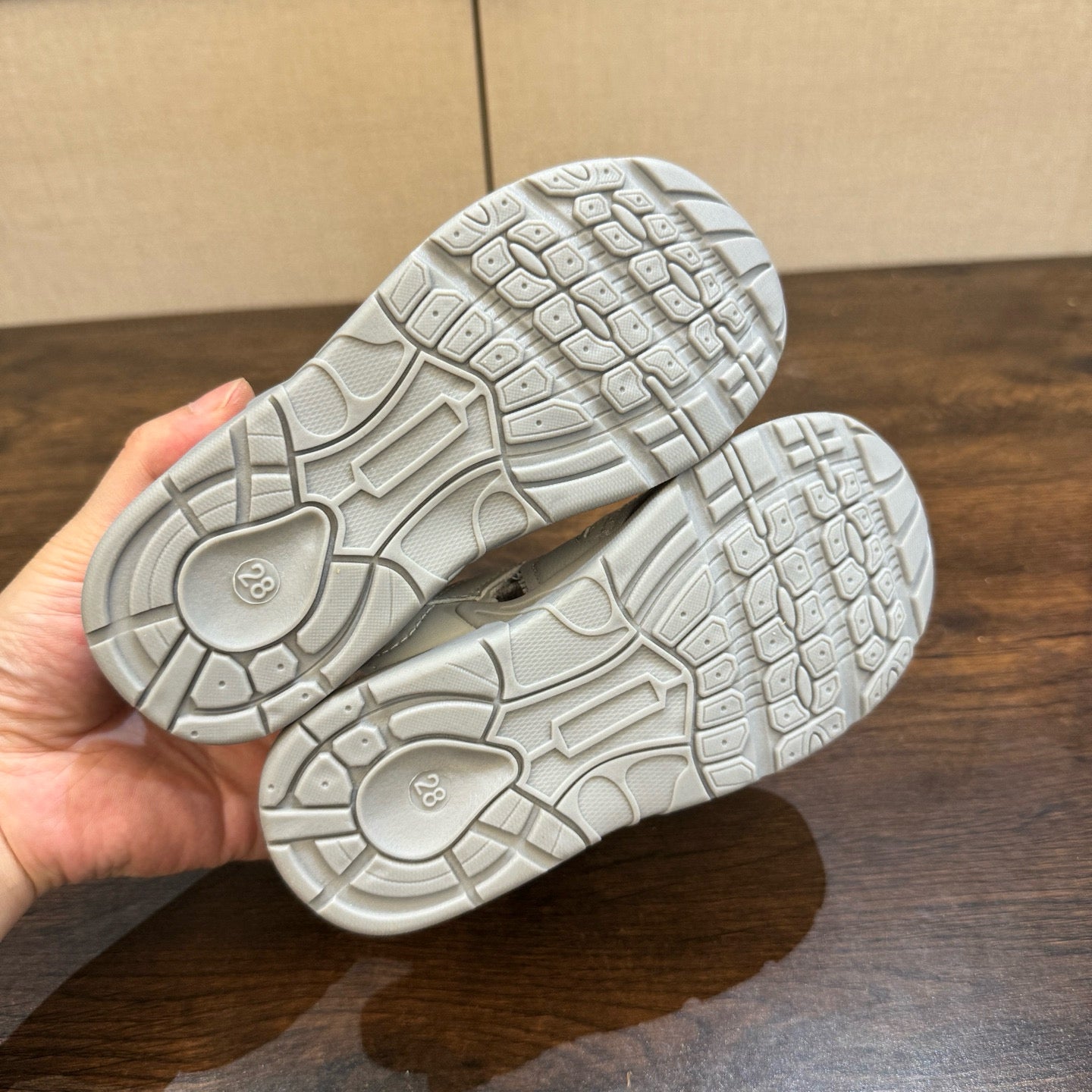 Miumiu co-branded river sandals" light gray"