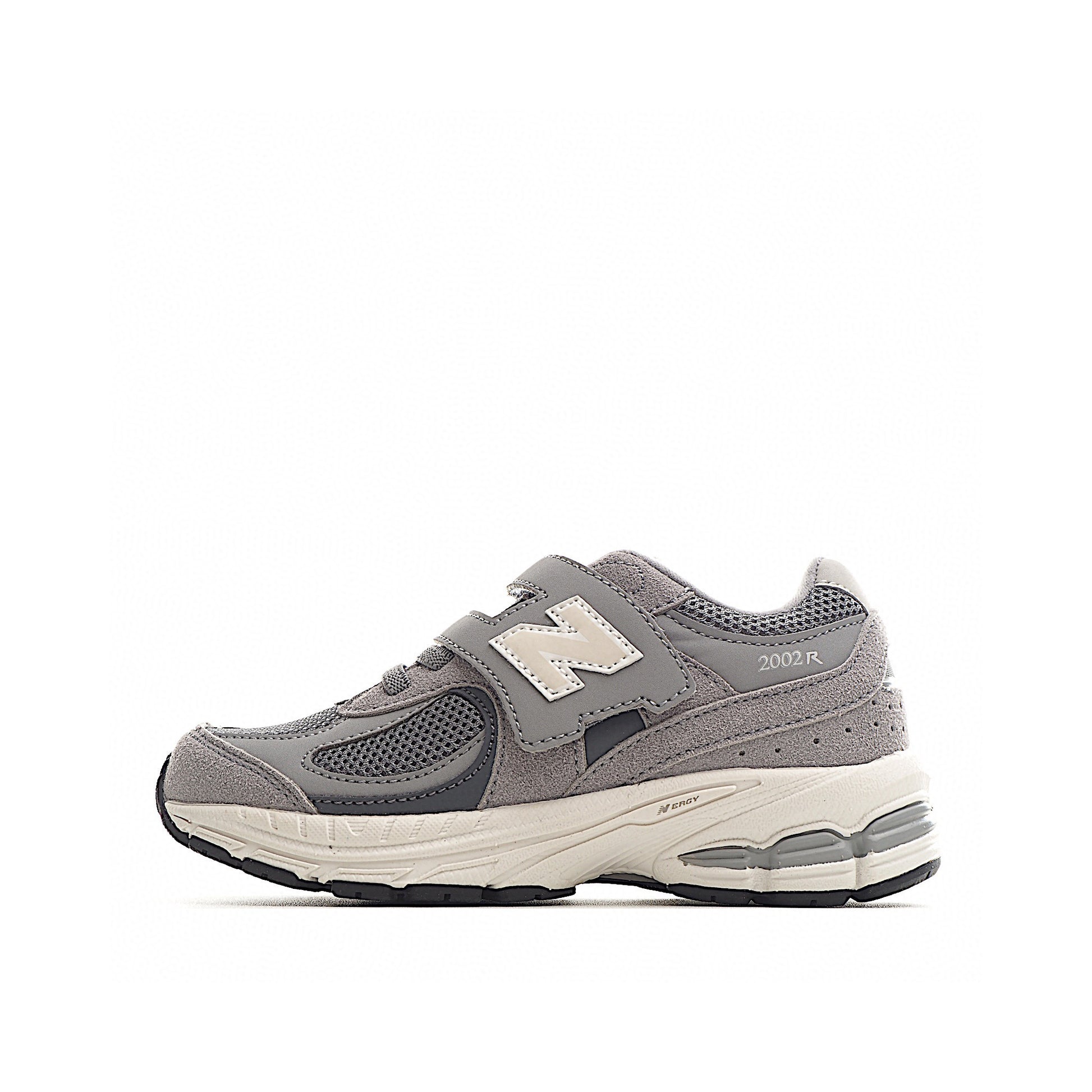 NB327 Rotating Buckle Waffle Gump Children's Shoes" light gray"