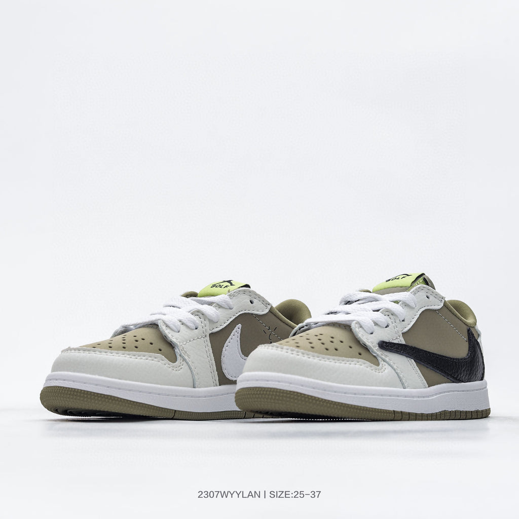 Joe 1 low-top hook series children's shoes" light beige, off white"