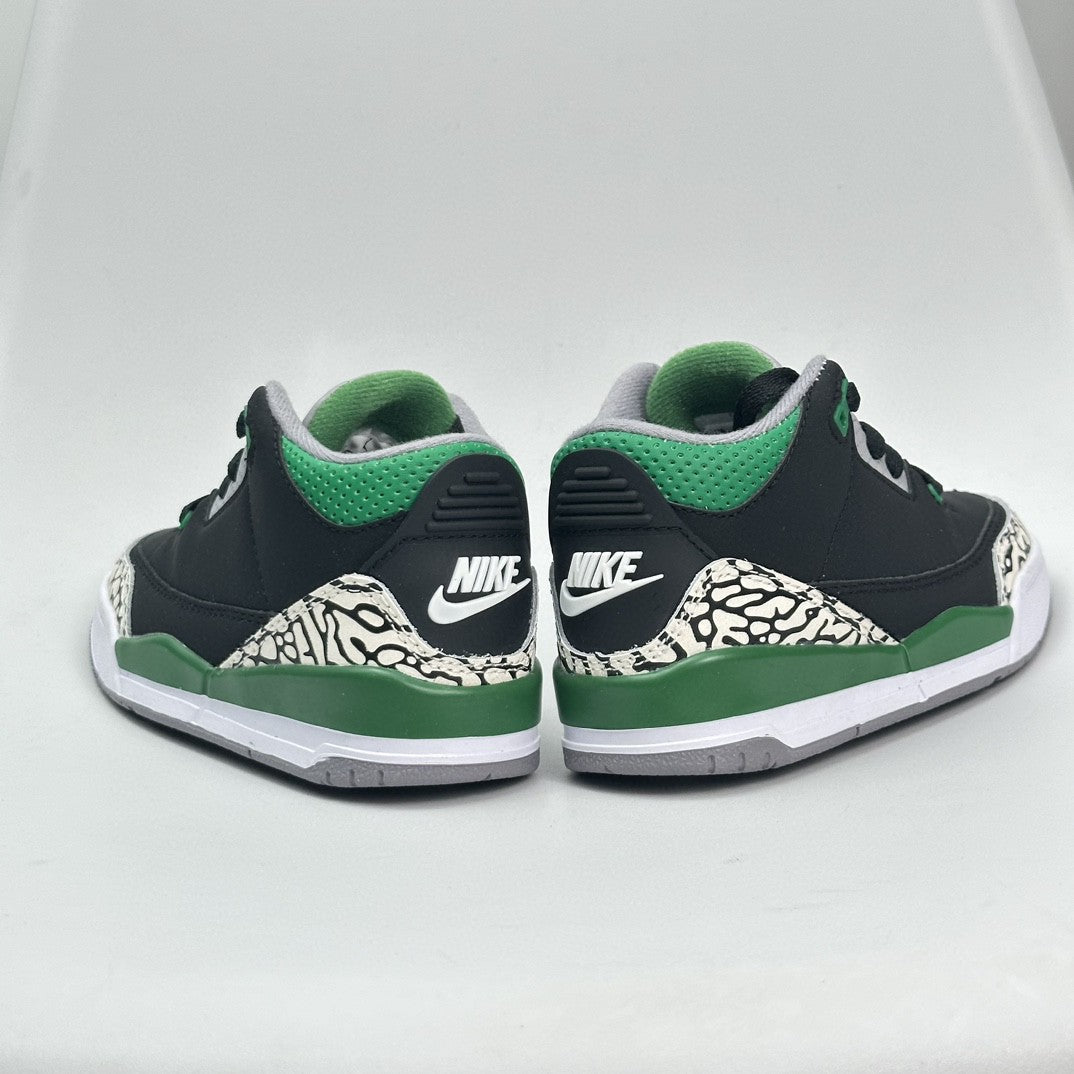 Jordan 3 children's shoes" black, green"
