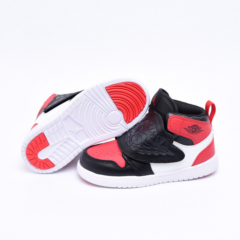 Jordan Wings Kids Shoes" white, black, red"
