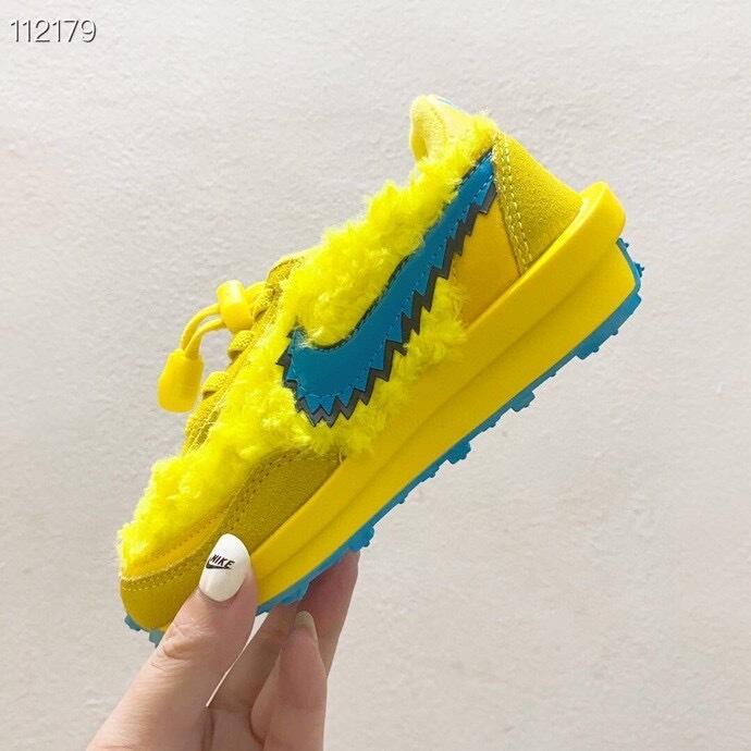 Nike Waffle Casual Jogging Shoes Deconstructed Double Hook" yellow"