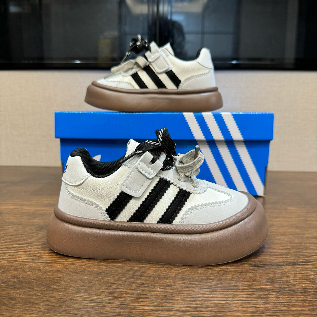 Adidas training invisible Velcro sneakers" white, black"