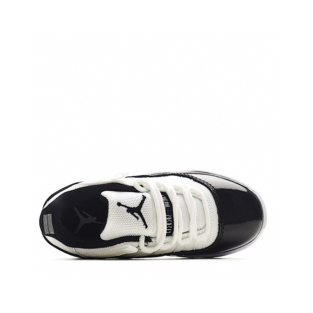 The classic AJ11 is back, mid-top" white, black"