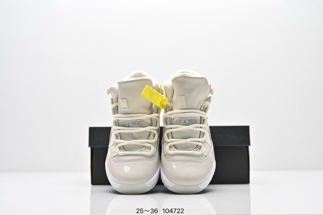 Joe 11 high-top high-quality children's shoes" basketball" Cream"