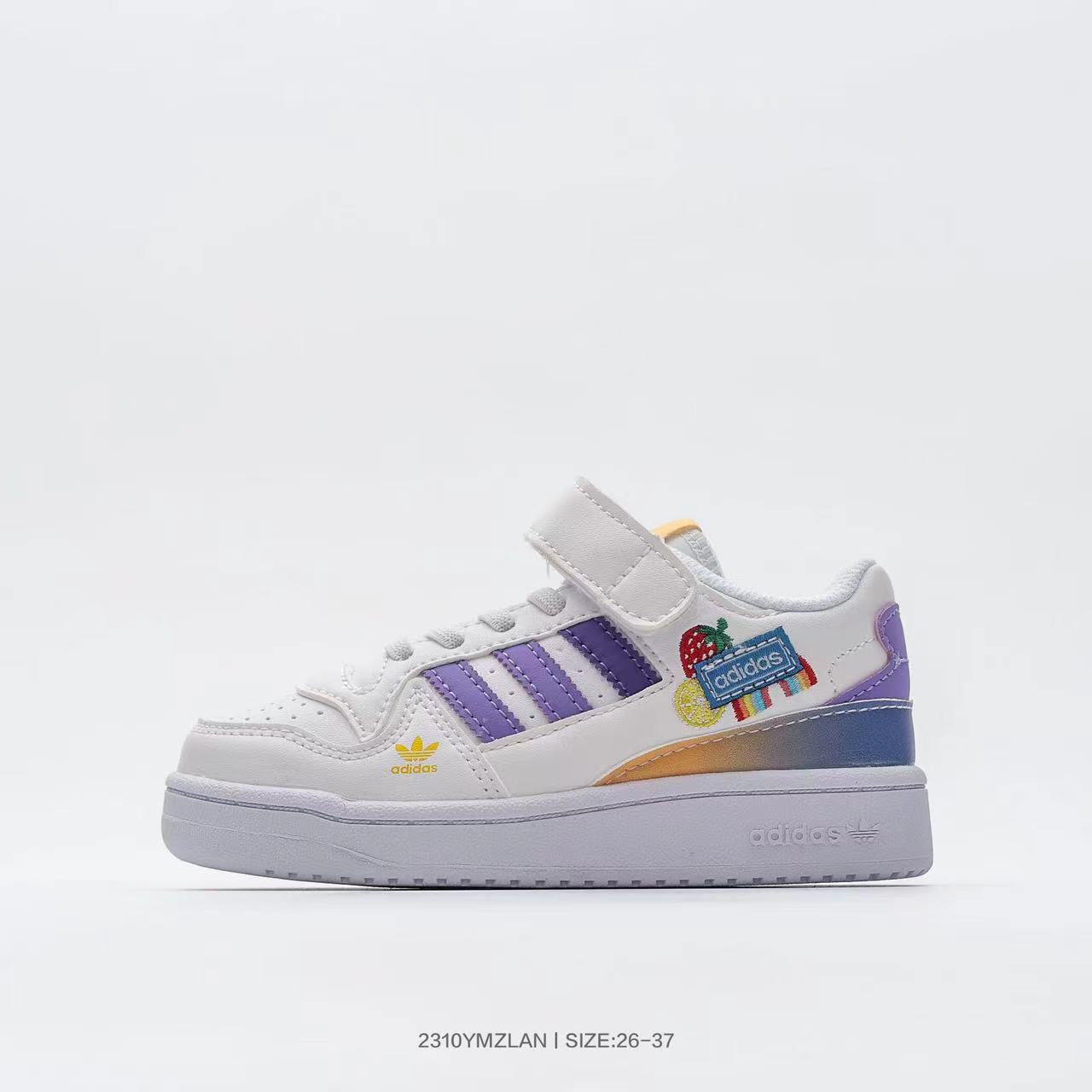 Adidas Forum 84 Velcro" white, purple"