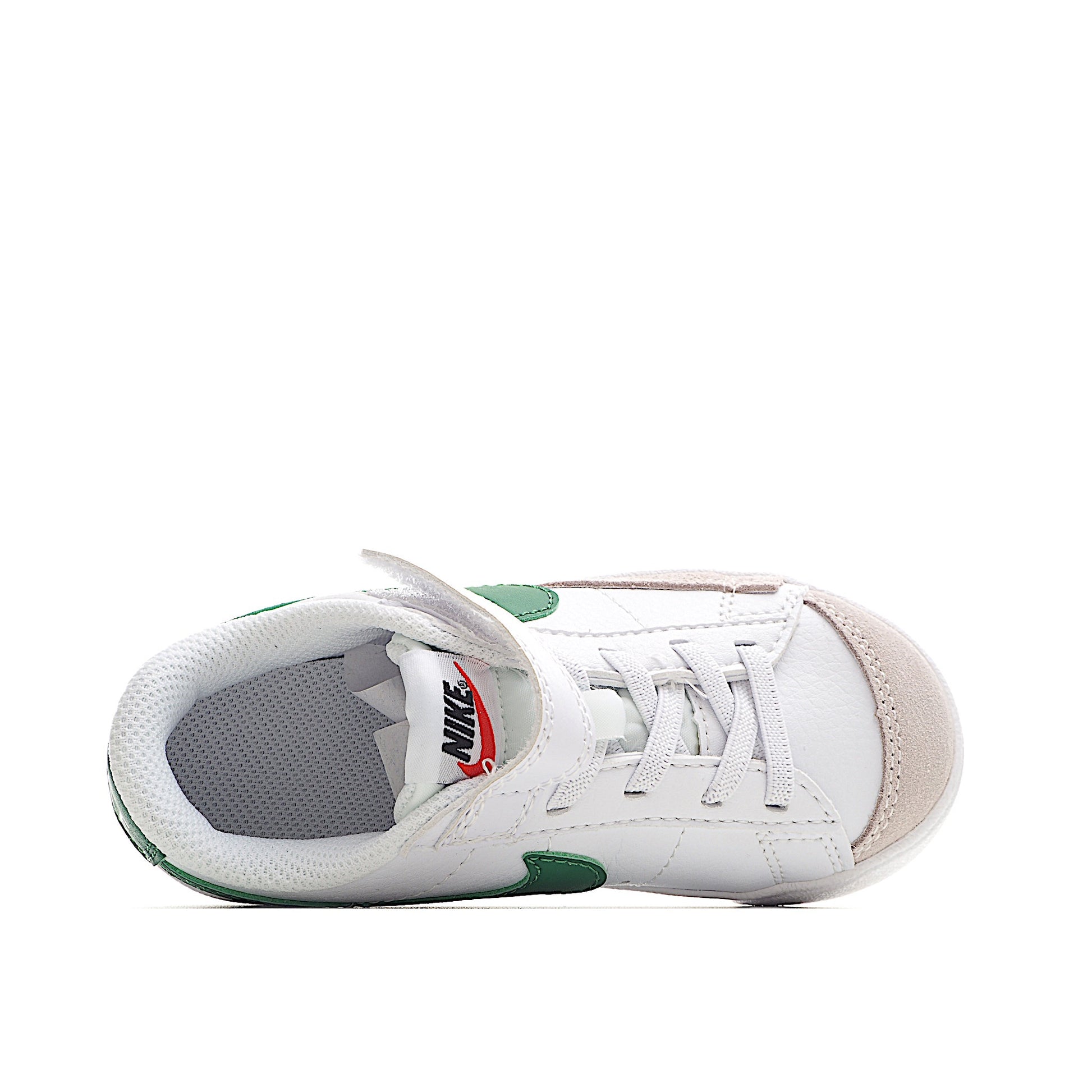 Trail Blazers Velcro Low-Top Kids Sneakers" white, green"