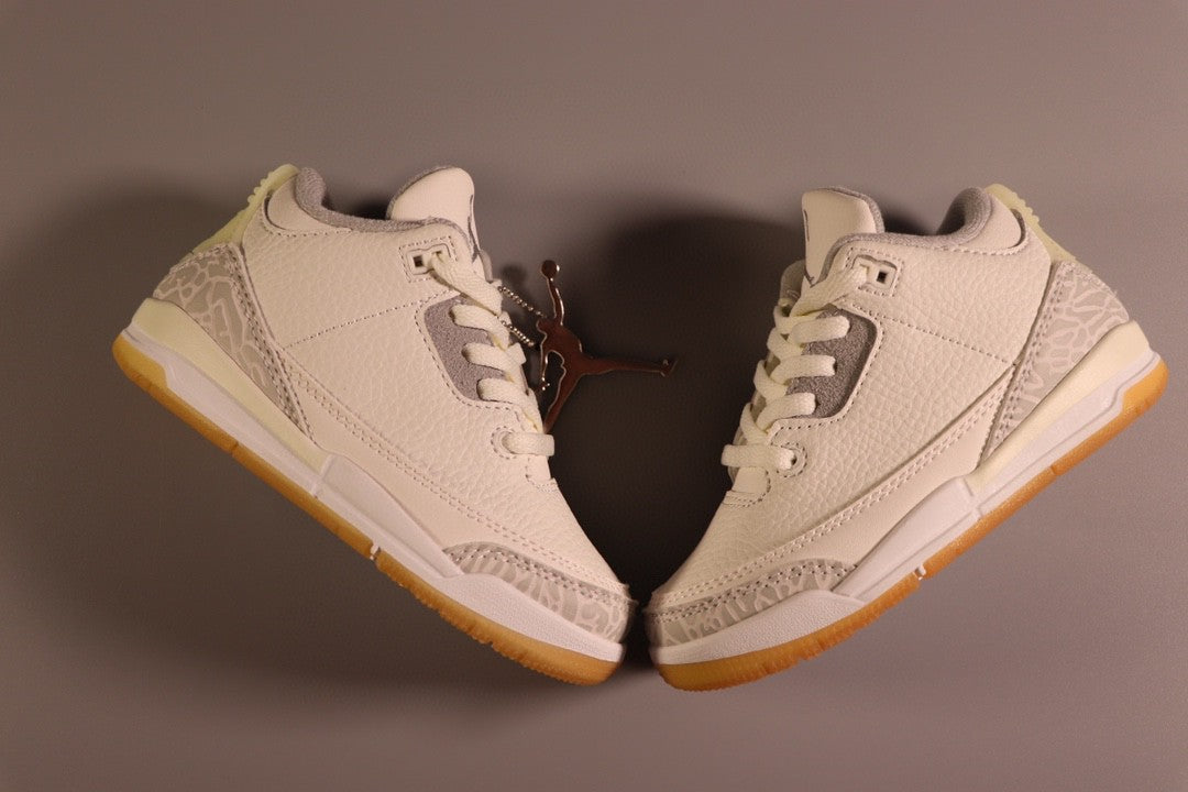 Jordan AJ3 children's shoes" white, gray"