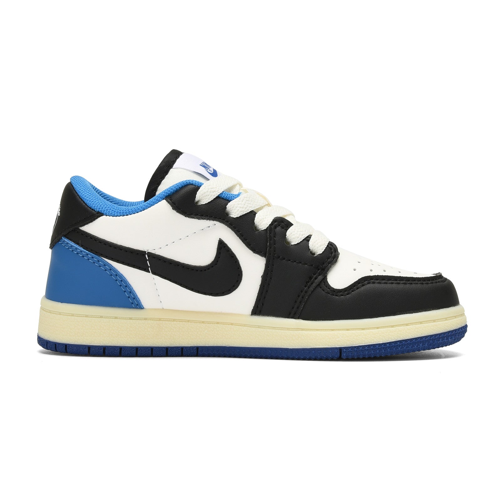 Qiaoyi low-top shoelaces" white, black, cream, blue"