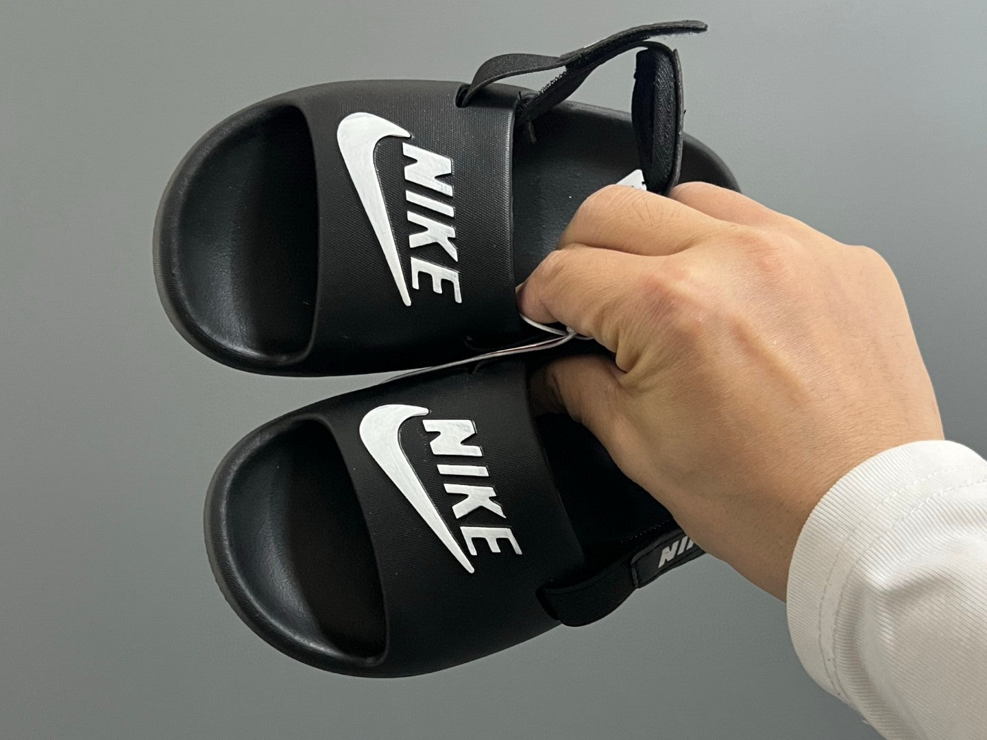 NK new two-way children's sandals" black"
