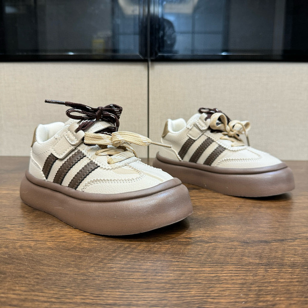 Adidas training invisible Velcro sneakers" cream, brown"