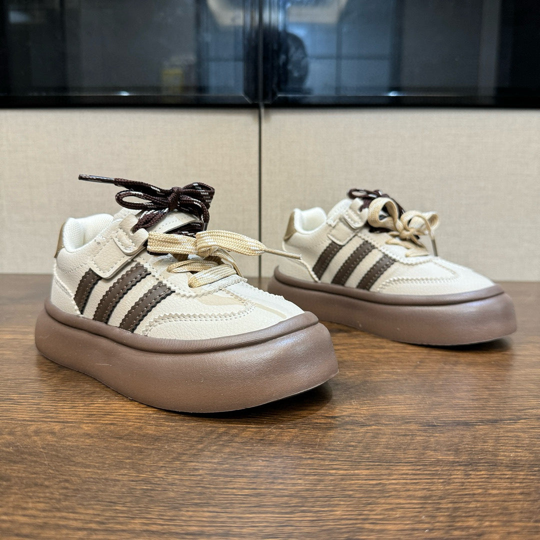 Adidas training invisible Velcro sneakers" cream, brown"
