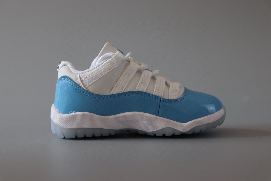 Joe 11 low-top children's shoes" white, sky blue"