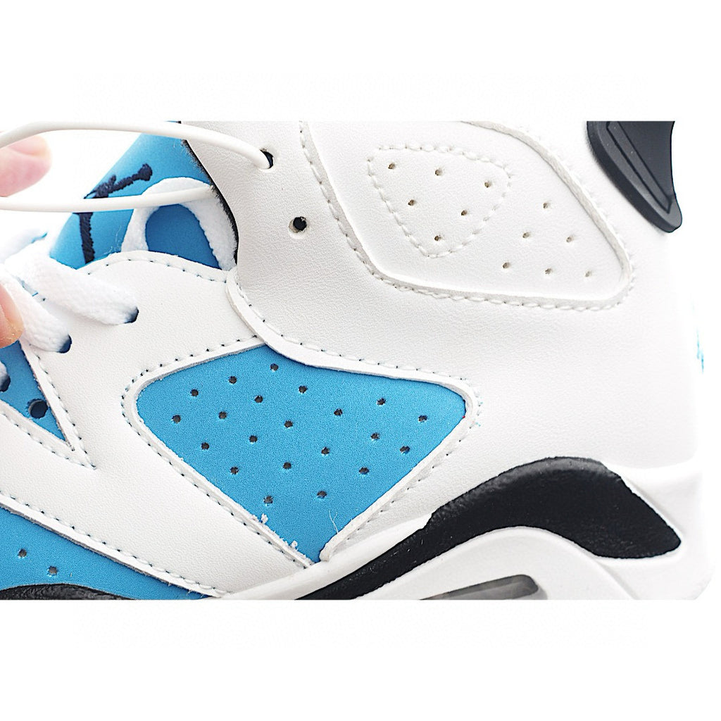 Joe 6 Air Cushion Basketball Shoes for Kids" white, blue"