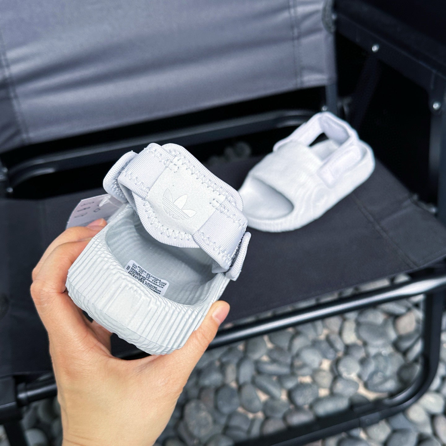 Adidas two-way beach sandals" white"