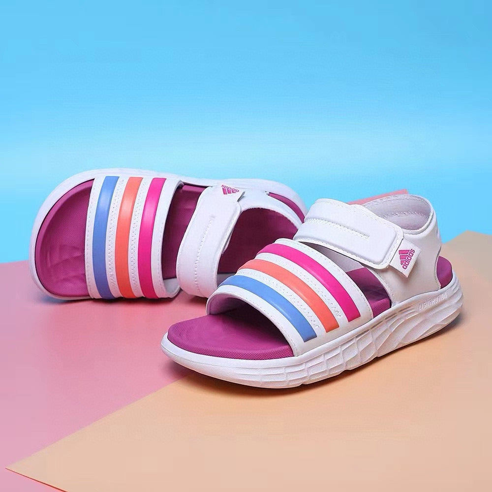 Adidas Durango Sandals lightweight non-slip wear-resistant sandals " white, fuchsia"